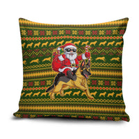 Awesome German Shepherd Dog Santa Claus Christmas Pillow Cover Xmas Holiday Patterns - Wonder Print Shop