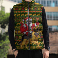 Awesome German Shepherd Dog Santa Claus Christmas Sleeveless Puffer Jacket Xmas Holiday Patterns - Wonder Print Shop