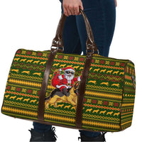 Awesome German Shepherd Dog Santa Claus Christmas Travel Bag Xmas Holiday Patterns - Wonder Print Shop