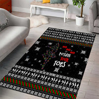 Ballet Pointe Christmas Design Area Rug Xmas Holiday Patterns - Wonder Print Shop