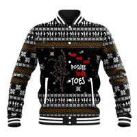 Ballet Pointe Christmas Design Baseball Jacket Xmas Holiday Patterns - Wonder Print Shop
