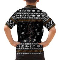 Ballet Pointe Christmas Design Family Matching Off Shoulder Short Dress and Hawaiian Shirt Xmas Holiday Patterns - Wonder Print Shop