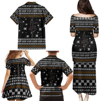 Ballet Pointe Christmas Design Family Matching Puletasi and Hawaiian Shirt Xmas Holiday Patterns - Wonder Print Shop