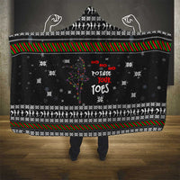 Ballet Pointe Christmas Design Hooded Blanket Xmas Holiday Patterns - Wonder Print Shop