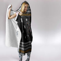 Ballet Pointe Christmas Design Hooded Blanket Xmas Holiday Patterns - Wonder Print Shop