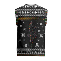 Ballet Pointe Christmas Design Christmas Knitted V-Neck Vest Xmas Holiday Patterns - Wonder Print Shop