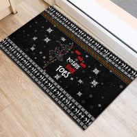 Ballet Pointe Christmas Design Rubber Doormat Xmas Holiday Patterns - Wonder Print Shop