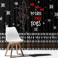 Ballet Pointe Christmas Design Window Curtain Xmas Holiday Patterns - Wonder Print Shop
