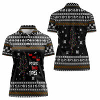 Ballet Pointe Christmas Design Women Polo Shirt Xmas Holiday Patterns - Wonder Print Shop