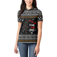 Ballet Pointe Christmas Design Women Polo Shirt Xmas Holiday Patterns - Wonder Print Shop