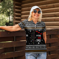Ballet Pointe Christmas Design Women Polo Shirt Xmas Holiday Patterns - Wonder Print Shop