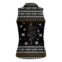 Ballet Pointe Christmas Design Women Sleeveless Polo Shirt Xmas Holiday Patterns - Wonder Print Shop