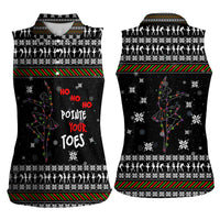 Ballet Pointe Christmas Design Women Sleeveless Polo Shirt Xmas Holiday Patterns - Wonder Print Shop