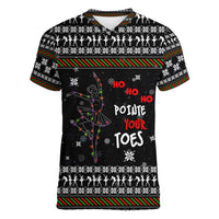 Ballet Pointe Christmas Design Women V-Neck T-Shirt Xmas Holiday Patterns - Wonder Print Shop