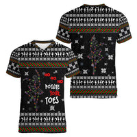 Ballet Pointe Christmas Design Women V-Neck T-Shirt Xmas Holiday Patterns - Wonder Print Shop