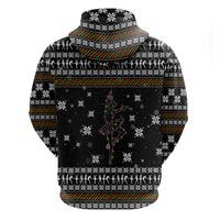Ballet Pointe Christmas Design Zip Hoodie Xmas Holiday Patterns - Wonder Print Shop