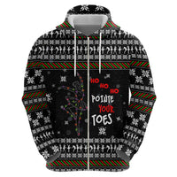 Ballet Pointe Christmas Design Zip Hoodie Xmas Holiday Patterns - Wonder Print Shop