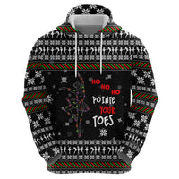 Ballet Pointe Christmas Design Zip Hoodie Xmas Holiday Patterns - Wonder Print Shop