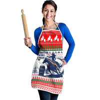 Barrel Racing Christmas Apron Xmas Holiday Patterns - Wonder Print Shop