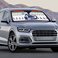 Barrel Racing Christmas Auto Sun Shade Xmas Holiday Patterns - Wonder Print Shop