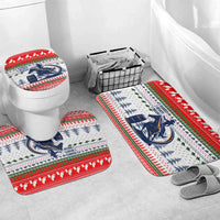 Barrel Racing Christmas Bathroom Set Xmas Holiday Patterns - Wonder Print Shop