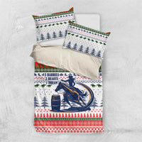 Barrel Racing Christmas Bedding Set Xmas Holiday Patterns - Wonder Print Shop