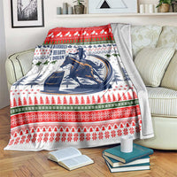 Barrel Racing Christmas Blanket Xmas Holiday Patterns - Wonder Print Shop
