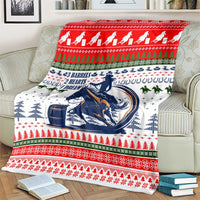 Barrel Racing Christmas Blanket Xmas Holiday Patterns - Wonder Print Shop