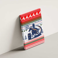 Barrel Racing Christmas Canvas Wall Art Xmas Holiday Patterns - Wonder Print Shop