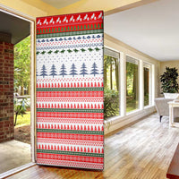 Barrel Racing Christmas Door Cover Xmas Holiday Patterns - Wonder Print Shop