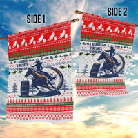Barrel Racing Christmas Garden Flag Xmas Holiday Patterns - Wonder Print Shop