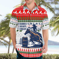 Barrel Racing Christmas Hawaiian Shirt Xmas Holiday Patterns - Wonder Print Shop