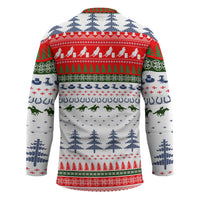 Barrel Racing Christmas Hockey Jersey Xmas Holiday Patterns - Wonder Print Shop