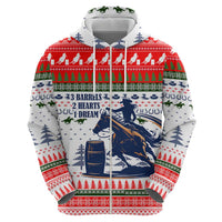 Barrel Racing Christmas Hoodie Xmas Holiday Patterns - Wonder Print Shop