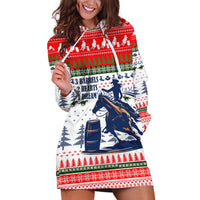 Barrel Racing Christmas Hoodie Dress Xmas Holiday Patterns - Wonder Print Shop