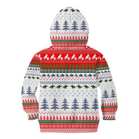 Barrel Racing Christmas Kid Hoodie Xmas Holiday Patterns - Wonder Print Shop