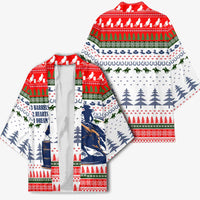 Barrel Racing Christmas Kimono Xmas Holiday Patterns - Wonder Print Shop