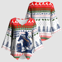 Barrel Racing Christmas Kimono Sleeve Blouse Xmas Holiday Patterns - Wonder Print Shop