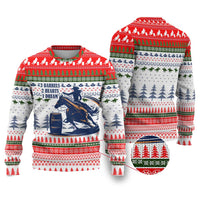 Barrel Racing Christmas Ugly Christmas Sweater Xmas Holiday Patterns - Wonder Print Shop