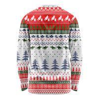 Barrel Racing Christmas Long Sleeve Shirt Xmas Holiday Patterns - Wonder Print Shop