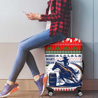 Barrel Racing Christmas Luggage Cover Xmas Holiday Patterns - Wonder Print Shop