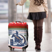 Barrel Racing Christmas Luggage Cover Xmas Holiday Patterns - Wonder Print Shop