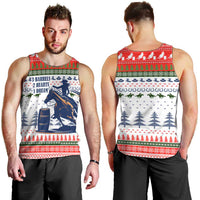 Barrel Racing Christmas Men Tank Top Xmas Holiday Patterns - Wonder Print Shop