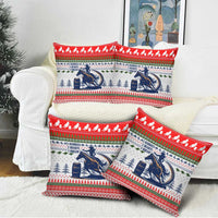 Barrel Racing Christmas Pillow Cover Xmas Holiday Patterns - Wonder Print Shop
