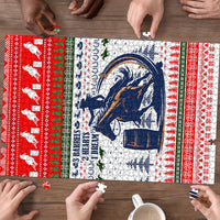 Barrel Racing Christmas Puzzle Xmas Holiday Patterns - Wonder Print Shop