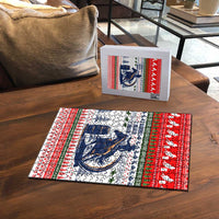 Barrel Racing Christmas Puzzle Xmas Holiday Patterns - Wonder Print Shop