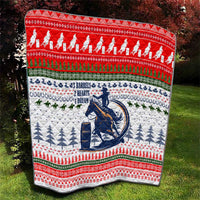 Barrel Racing Christmas Quilt Xmas Holiday Patterns - Wonder Print Shop