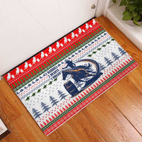 Barrel Racing Christmas Rubber Doormat Xmas Holiday Patterns - Wonder Print Shop