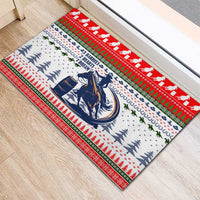 Barrel Racing Christmas Rubber Doormat Xmas Holiday Patterns - Wonder Print Shop