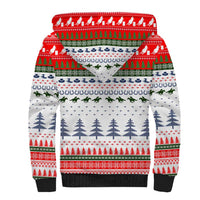 Barrel Racing Christmas Sherpa Hoodie Xmas Holiday Patterns - Wonder Print Shop